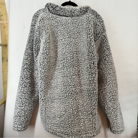 Stamford Connecticut Black Knight Sherpa Quarter Zip Pullover Size XL GRAY - Picture 5 of 10